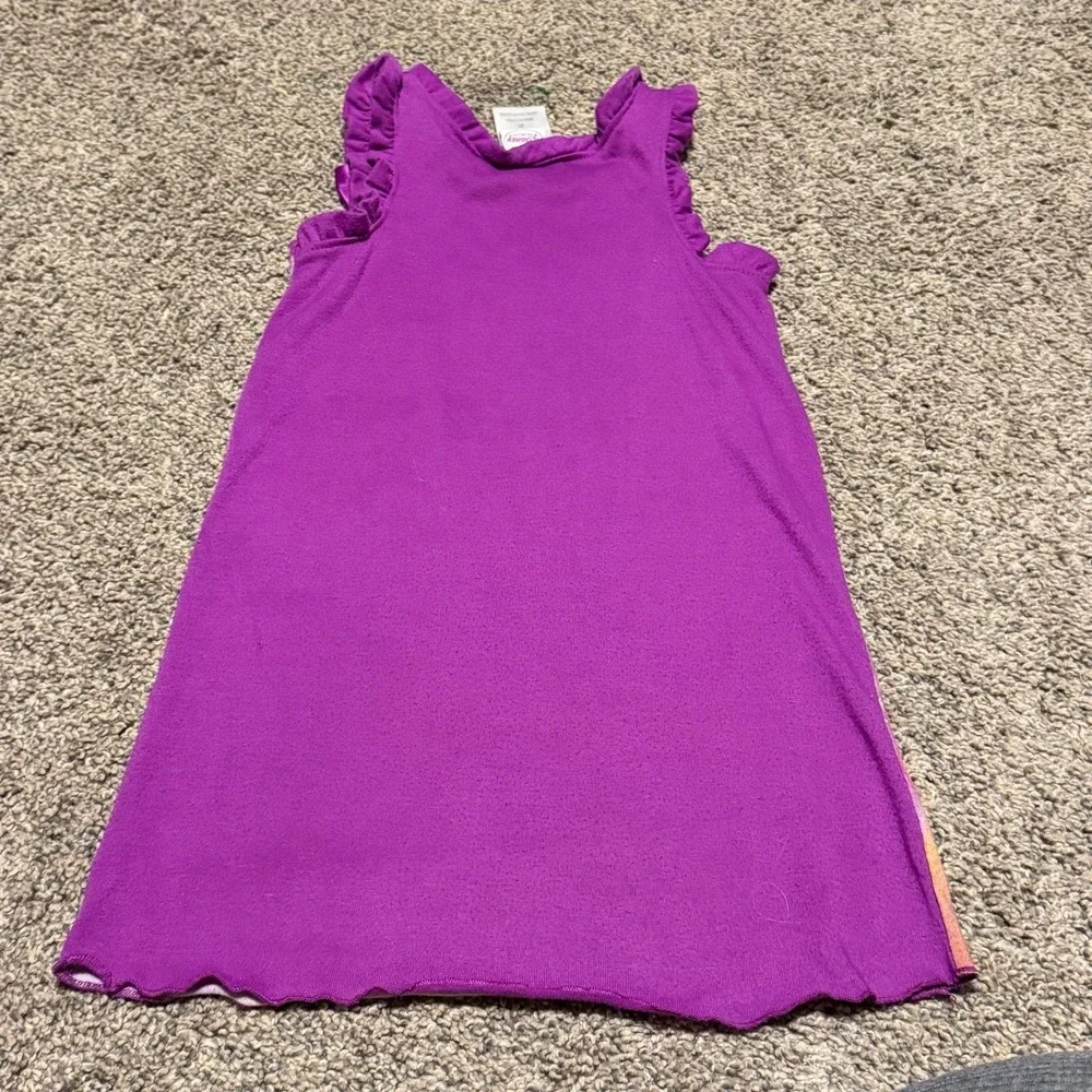 Y2K Disney Princess Nightgown 2T Belle Rapunzel Aurora Pink Purple Girls - Picture 2 of 4